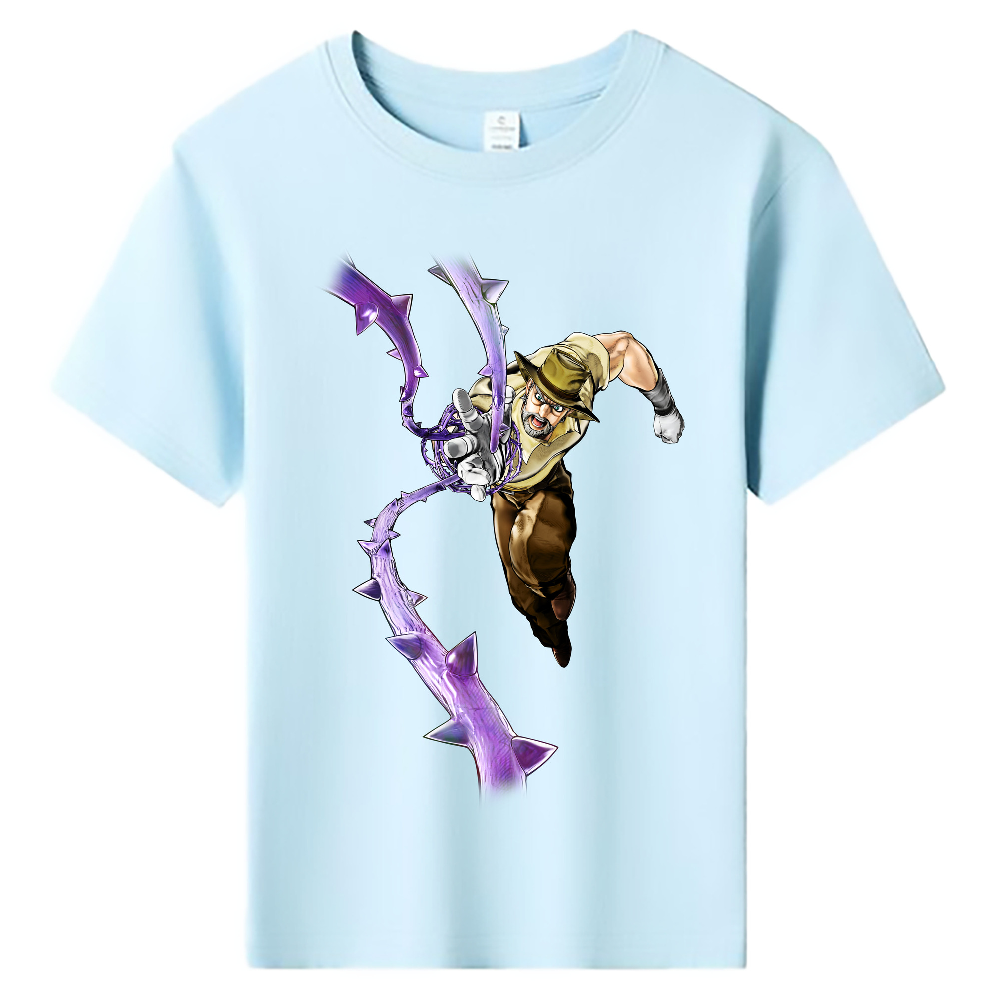 （画像用） ジョジョの奇妙な冒険 ジョセフ?ジョースター JoJo's Bizarre Adventure Joseph Joestar 綿100％キッズTシャツ（フロントプリント）